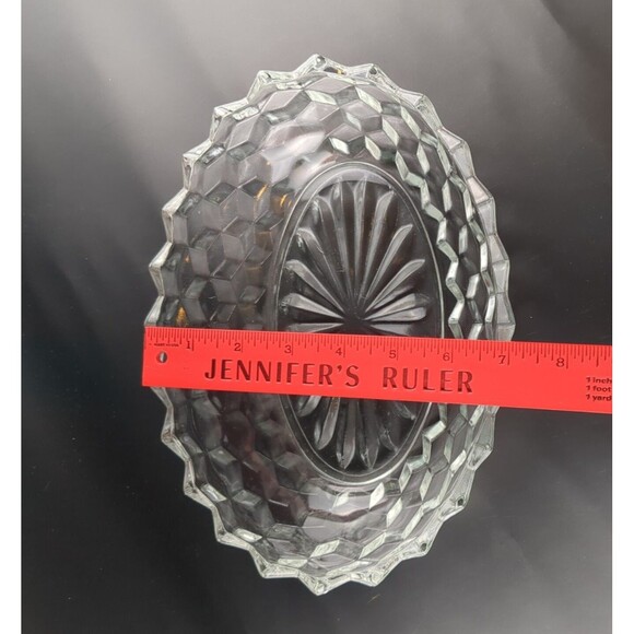 Fostoria American Clear Oval Vegetable Bowl 9" #2056 Vtg Glassware Unmarked MCM - Picture 6 of 7